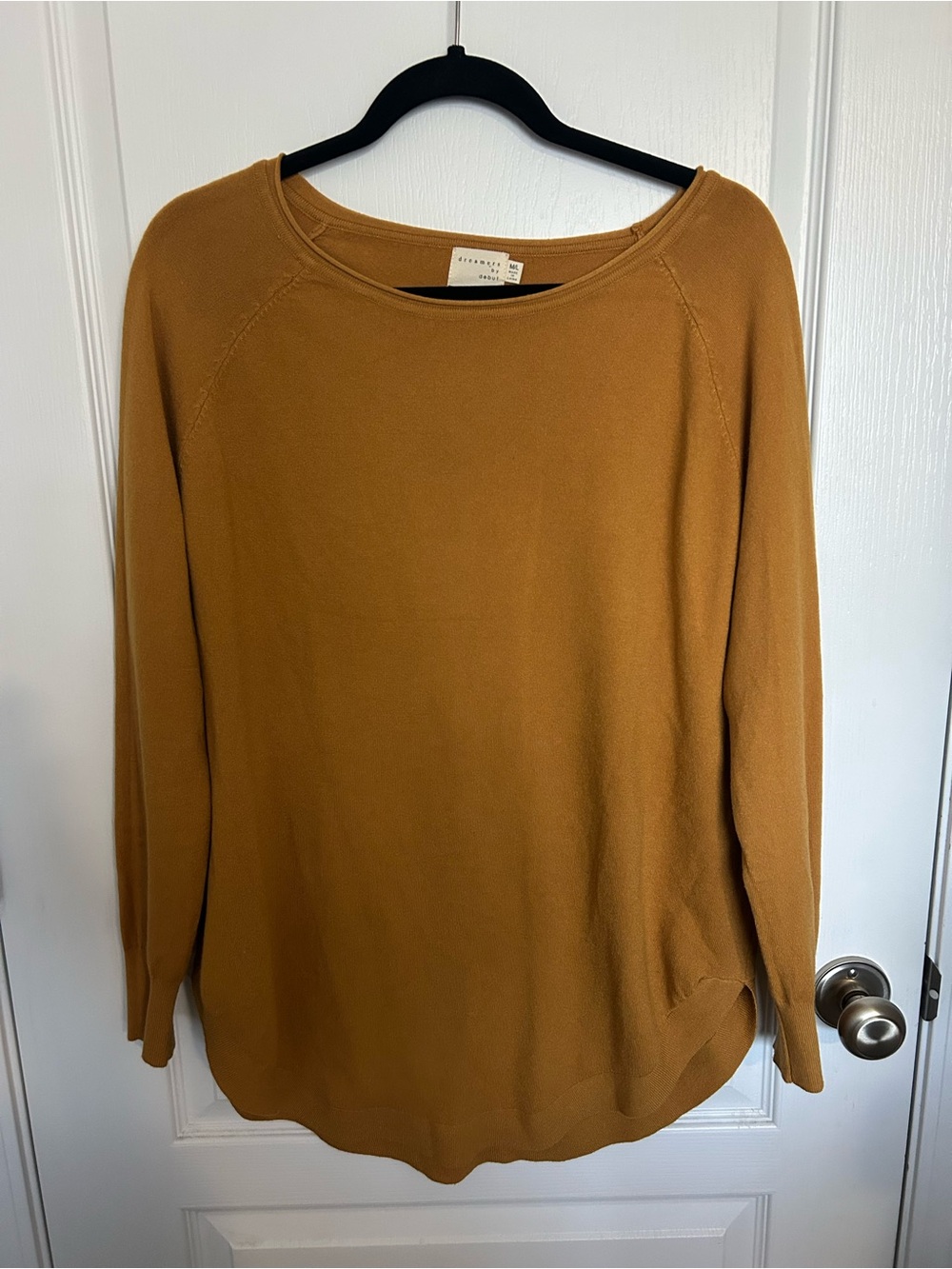 Dreamers Mustard Long Sleeve Crewneck Sweatshirt